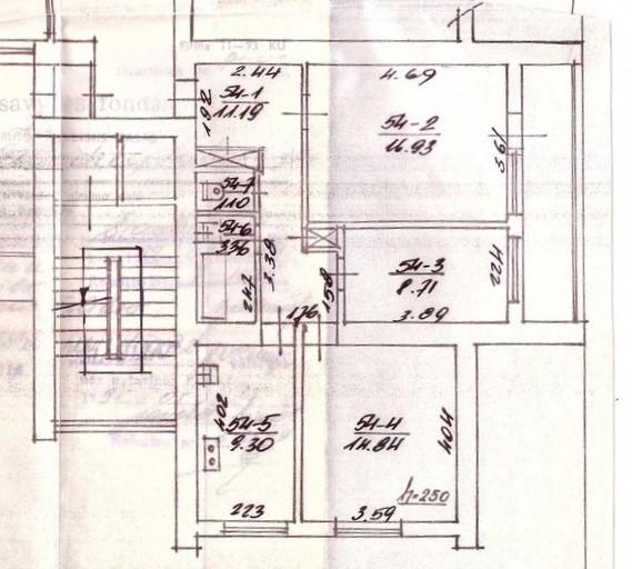 Parduodamas butas Gvazdikų tak., Lieporiai, Šiaulių m., Šiaulių m. sav., 65.43 m² ploto 3 kambariai 24