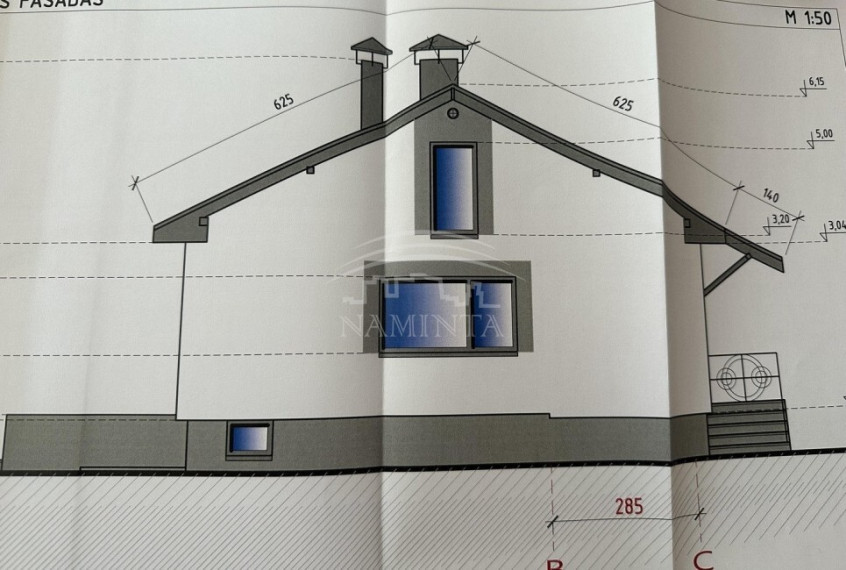 Parduodamas namas Šnaukštų k., Klaipėdos r. sav., 80 m2 ploto, 1 aukštai 4