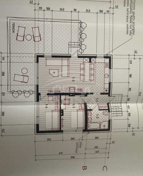 Parduodamas namas Šnaukštų k., Klaipėdos r. sav., 80 m2 ploto, 1 aukštai 6