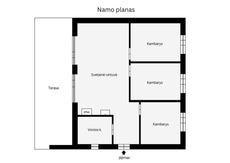 Parduodamas namas Skatelių g., Žalesos k., 74.83 kv.m ploto, 1 aukštai 17