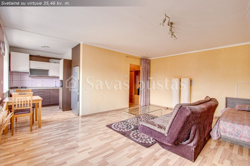 Parduodamas butas Vilniaus g., Šiaulių m., Šiaulių m. sav., 44.22 m2 ploto, 1 kambariai 3