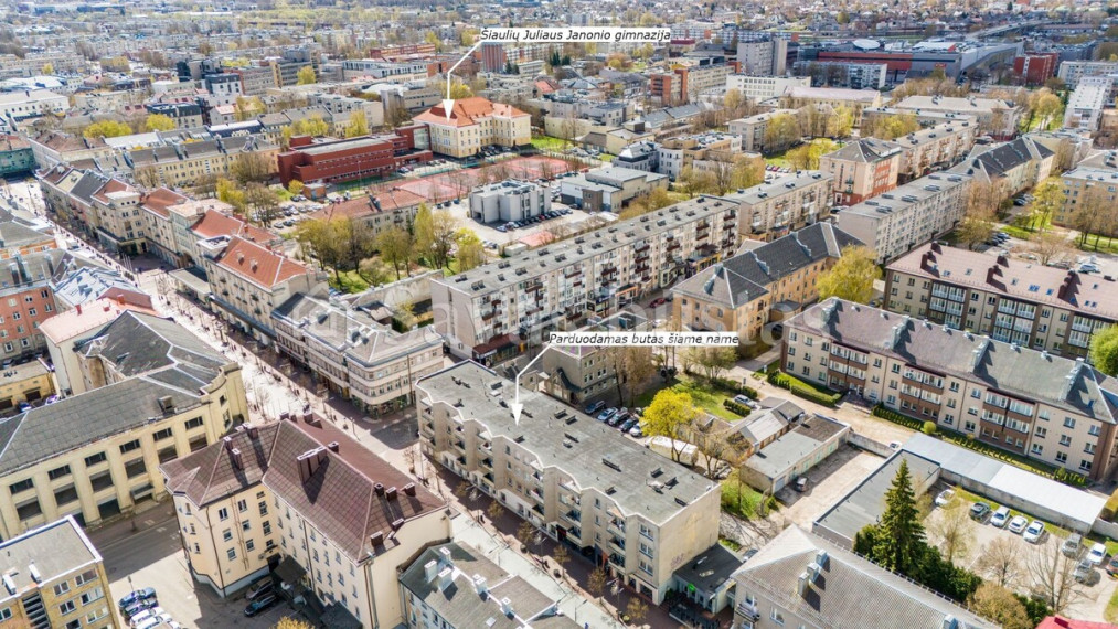 Parduodamas butas Vilniaus g., Šiaulių m., Šiaulių m. sav., 44.22 m2 ploto, 1 kambariai 24