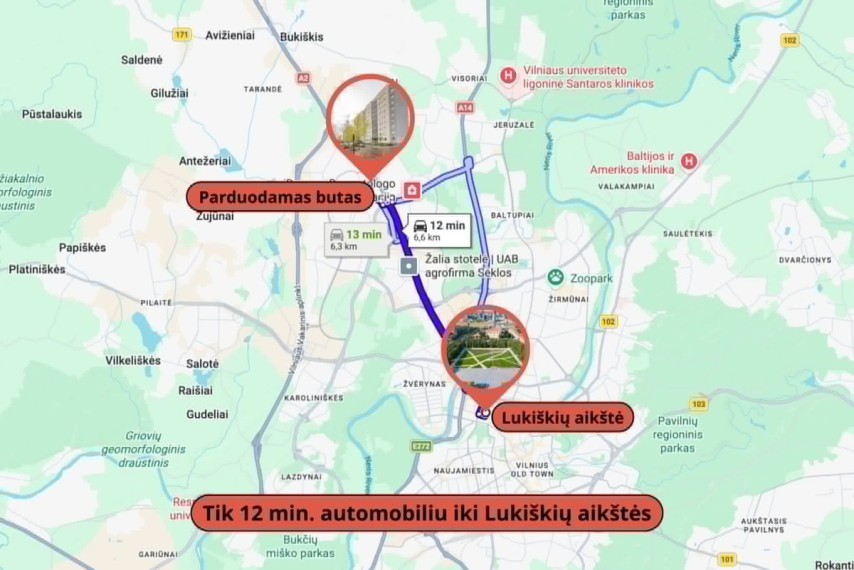 Parduodamas butas Pašilaičių g., Vilniaus m., Vilniaus m. sav., 66 m2 ploto, 3 kambariai 26