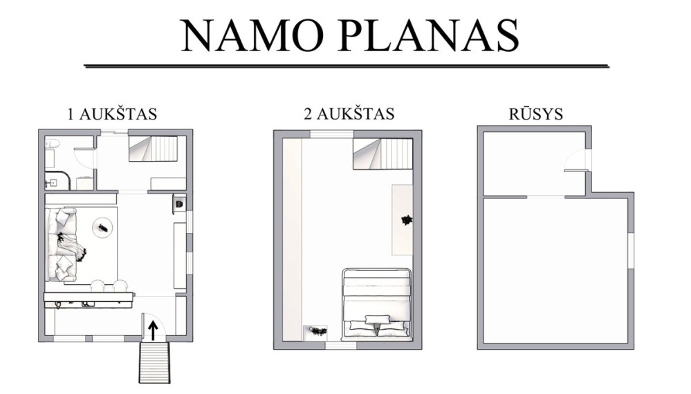 Parduodamas namas Dainavos g., Kalvelių k., Vilniaus r. sav., 53.19 m2 ploto, 2 aukštai 20