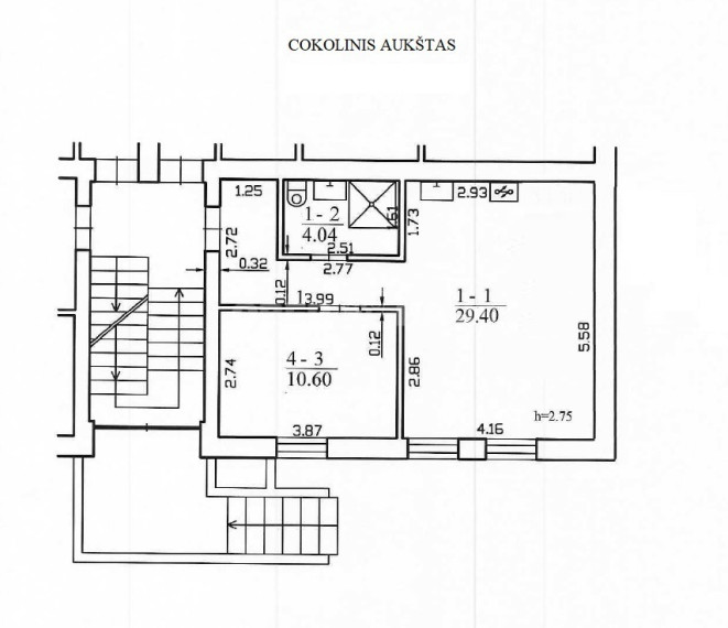 Parduodamas butas Mizarų g., Druskininkų m., Druskininkų sav., 44.04 m2 ploto, 2 kambariai 13