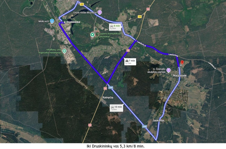 Parduodamas  sklypas Druskininkų sav., Viečiūnų mstl., Jaskonių, 38.42 a ploto 8