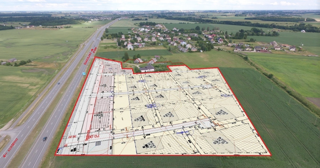 Parduodamas pramonės/sandėliavimo/prekybos paskirties sklypas Plento g., Lukšių k., Šiaulių r. sav., 426 a ploto 1