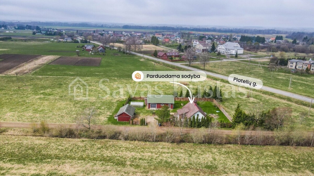 Parduodamas namas Kretingos r. sav., Laivių k., Platelių, 120 m2 ploto,  aukštai 22