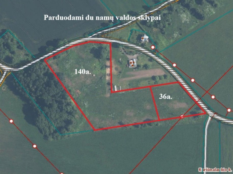 Parduodamas kitos paskirties sklypas Karšūnalaukio k., Širvintų r. sav., 140 a ploto 12