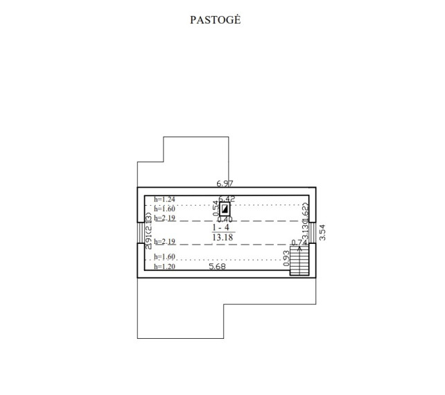 Parduodamas namas Kryžiokų Sodų 8-oji g., Vilniaus m., Vilniaus m. sav., 55.7 m2 ploto, 1 aukštai 26