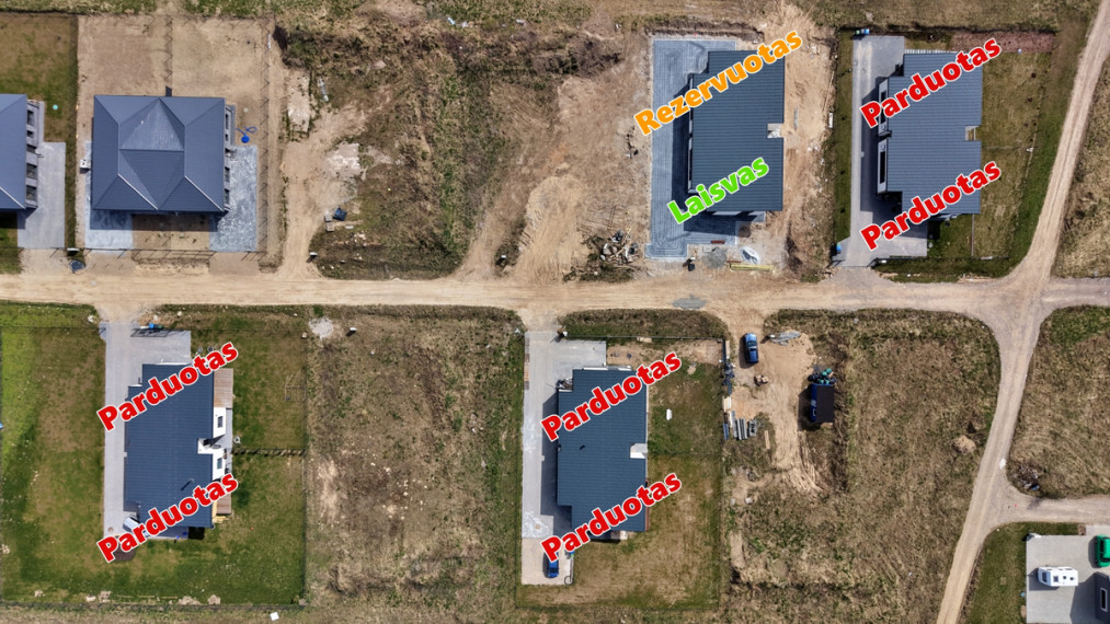 Parduodamas namas Svajonių g., Daržininkų k., Vilniaus r. sav., 95.52 m2 ploto, 1 aukštai 5