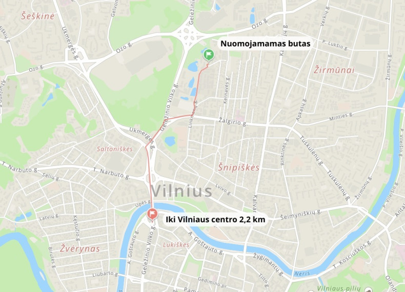 Nuomojamas butas Linkmenų g., Vilniaus m., Vilniaus m. sav., 30.56 m2 ploto, 1 kambariai 12