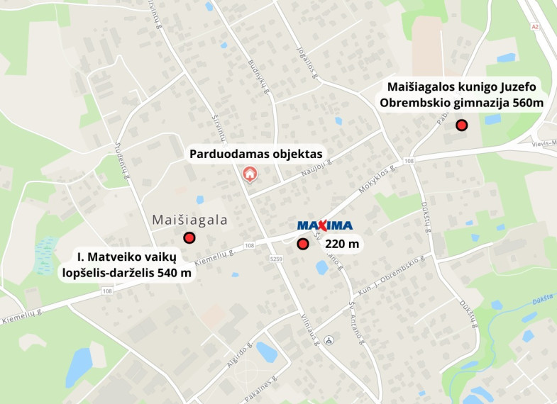 Parduodamas namas Širvintų g., Maišiagalos mstl., Vilniaus r. sav., 50.43 m2 ploto, 2 aukštai 13