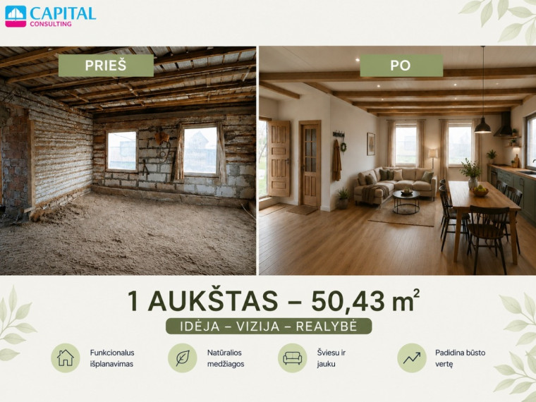 Parduodamas namas Širvintų g., Maišiagalos mstl., Vilniaus r. sav., 50.43 m2 ploto, 2 aukštai 4