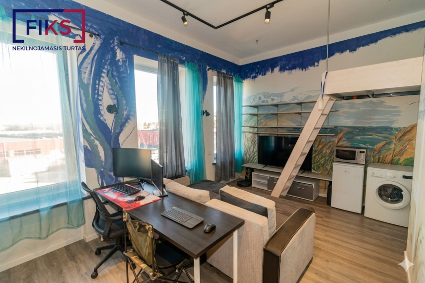 Parduodamas butas Vandžiogalos pl., Domeikavos k., Kauno r. sav., 24.70 m² ploto 1 kambarys 8
