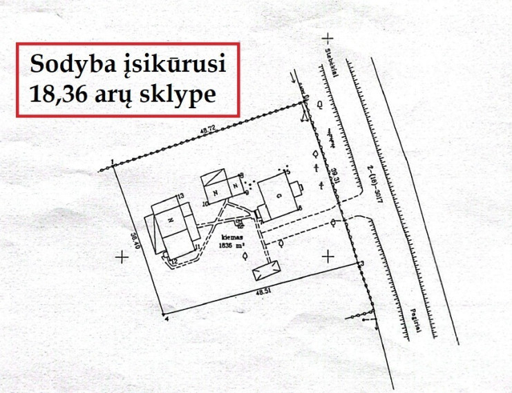 Parduodamas namas Debikonių k., Panevėžio r. sav., 75.77 m2 ploto, 1 aukštai 35