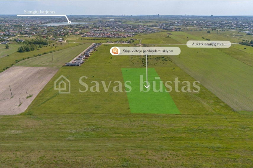 Parduodamas  sklypas Tinklų g., Aukštkiemių k., Klaipėdos r. sav., 20 a ploto 9