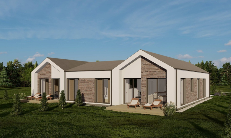 Parduodamas namas Žemoji g., Didžiosios Riešės mstl., Vilniaus r. sav., 114.71 m2 ploto, 1 aukštai 25