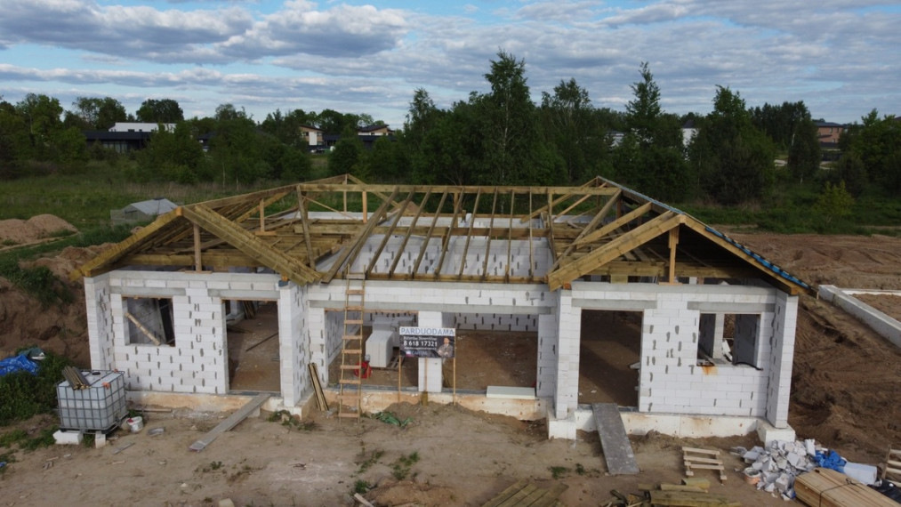 Parduodamas namas Žemoji g., Didžiosios Riešės mstl., Vilniaus r. sav., 114.71 m2 ploto, 1 aukštai 8