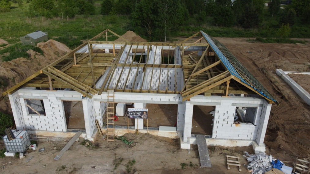 Parduodamas namas Žemoji g., Didžiosios Riešės mstl., Vilniaus r. sav., 114.71 m2 ploto, 1 aukštai 18