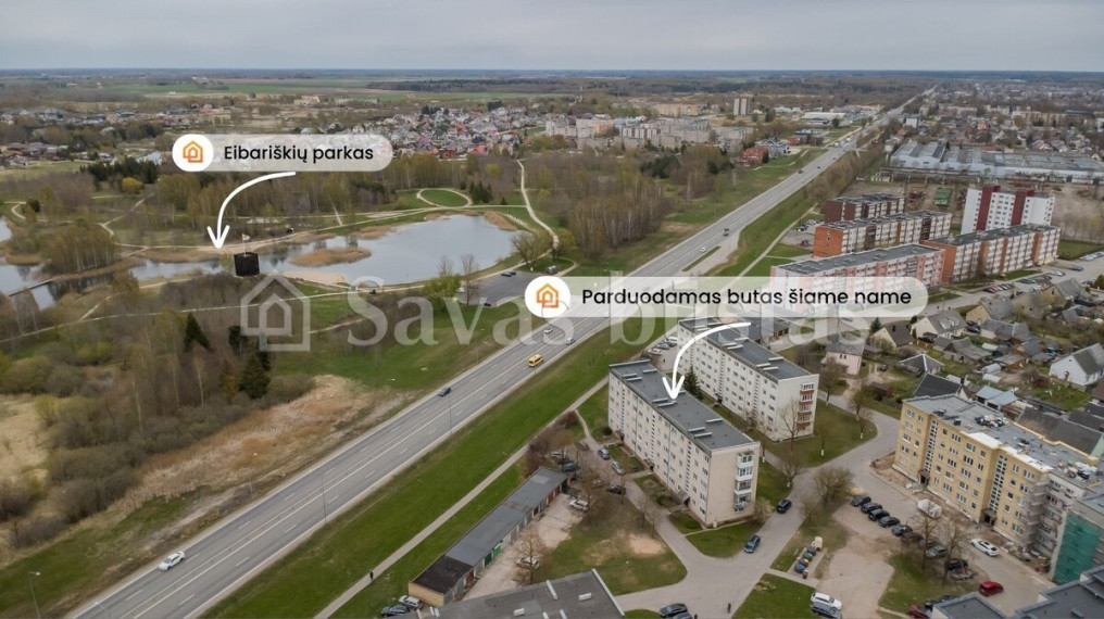 Parduodamas butas Vaižganto g., Radviliškio m., Radviliškio r. sav., 46.37 m2 ploto, 2 kambariai 18