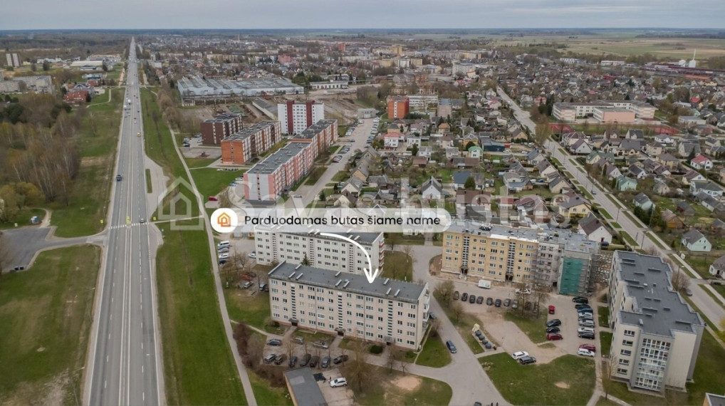Parduodamas butas Vaižganto g., Radviliškio m., Radviliškio r. sav., 46.37 m2 ploto, 2 kambariai 20