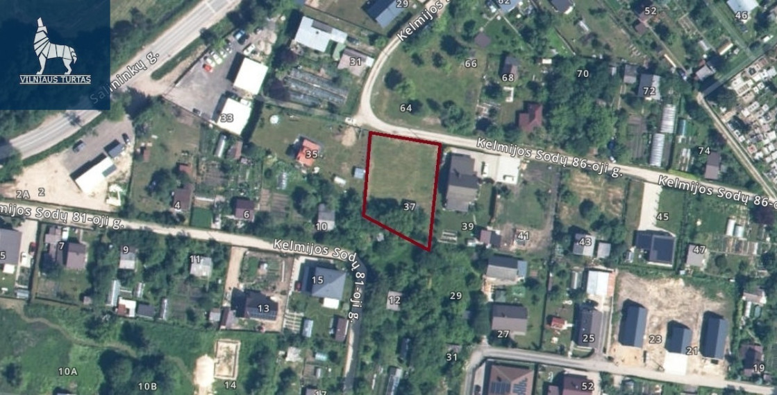 Parduodamas kitos paskirties sklypas Kelmijos Sodų 36-oji g., Salininkai, Vilniaus m., Vilniaus m. sav., 8 a ploto 5