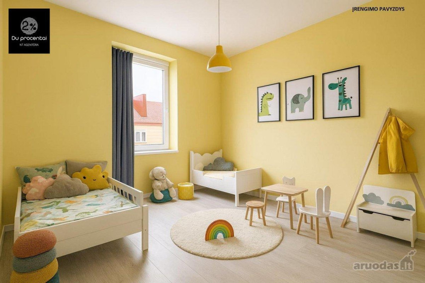 Parduodamas butas Birutės g., Šakių m., Šakių r. sav., 61.34 m² ploto 3 kambariai 5