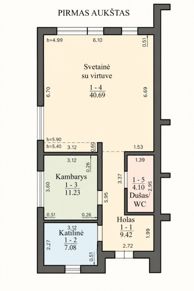 Parduodamas namas Būrio g., Kauno m., Kauno m. sav., 110 m2 ploto, 2 aukštai 38
