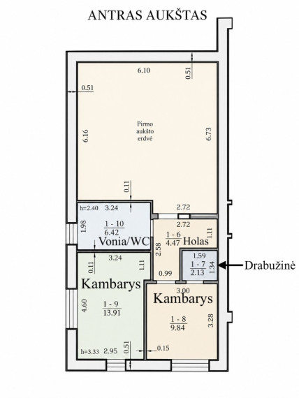 Parduodamas namas Būrio g., Kauno m., Kauno m. sav., 110 m2 ploto, 2 aukštai 40