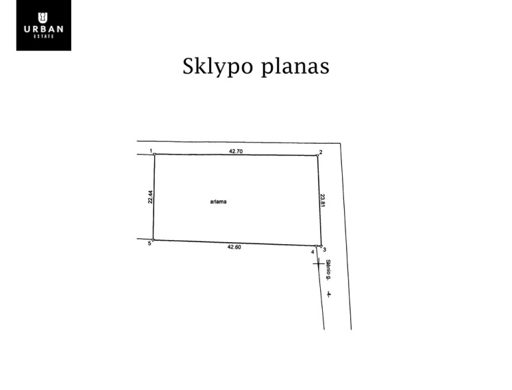 Parduodamas sklypas Slėnio g., Prūdiškių k., 10 a ploto 6