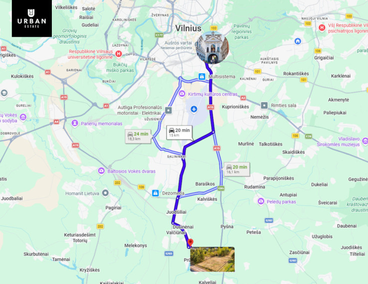 Parduodamas sklypas Slėnio g., Prūdiškių k., 10 a ploto 17