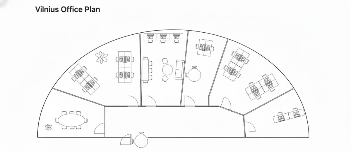 Nuomojamos administracinės patalpos Konstitucijos pr., Šnipiškės, Vilniaus m., Vilniaus m. sav., 235 m2 ploto 15
