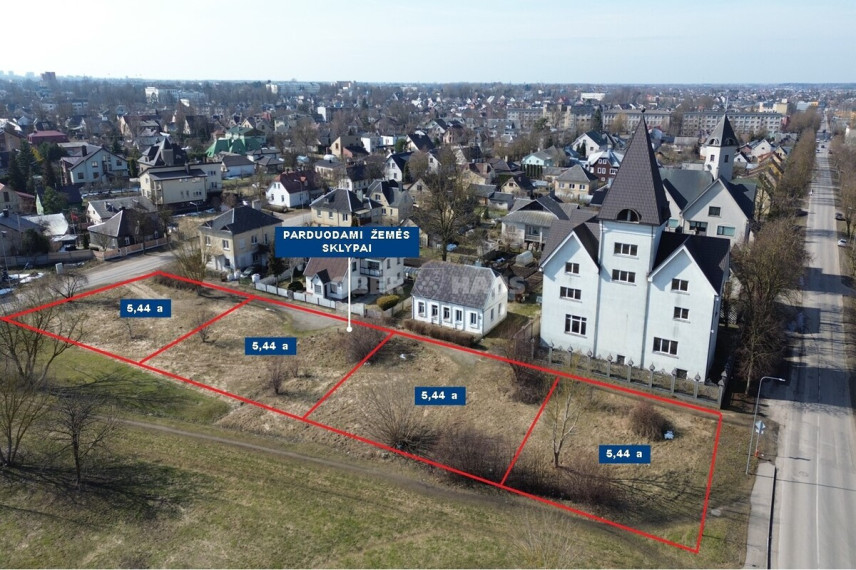 Parduodamas namų valdos paskirties sklypas Grafo Zubovo, Centras, Šiaulių m., Šiaulių m. sav., 5.44 a ploto 2