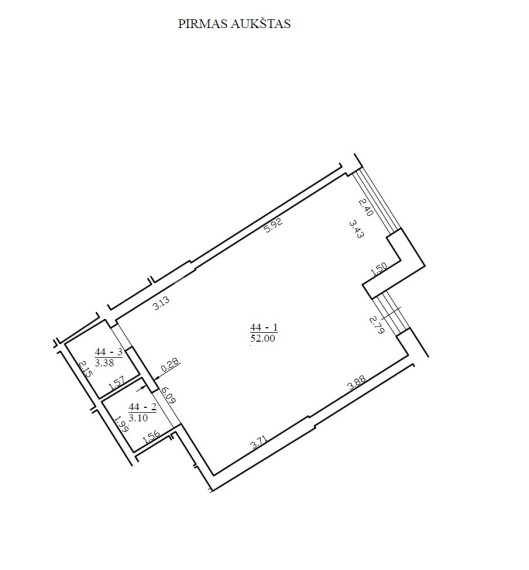 Parduodamos administracinės, kitos paskirties, maitinimo patalpos Daugėliškio g., Šnipiškės, Vilniaus m., Vilniaus m. sav., 58.54 m2 ploto 15