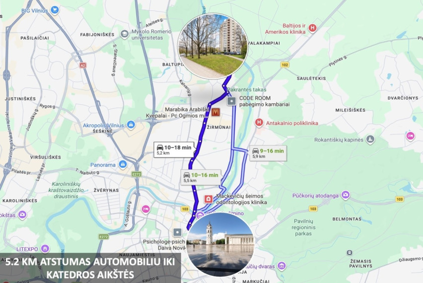 Parduodamas butas Žirmūnų g., Vilniaus m., Vilniaus m. sav., 42.25 m2 ploto, 1 kambariai 30