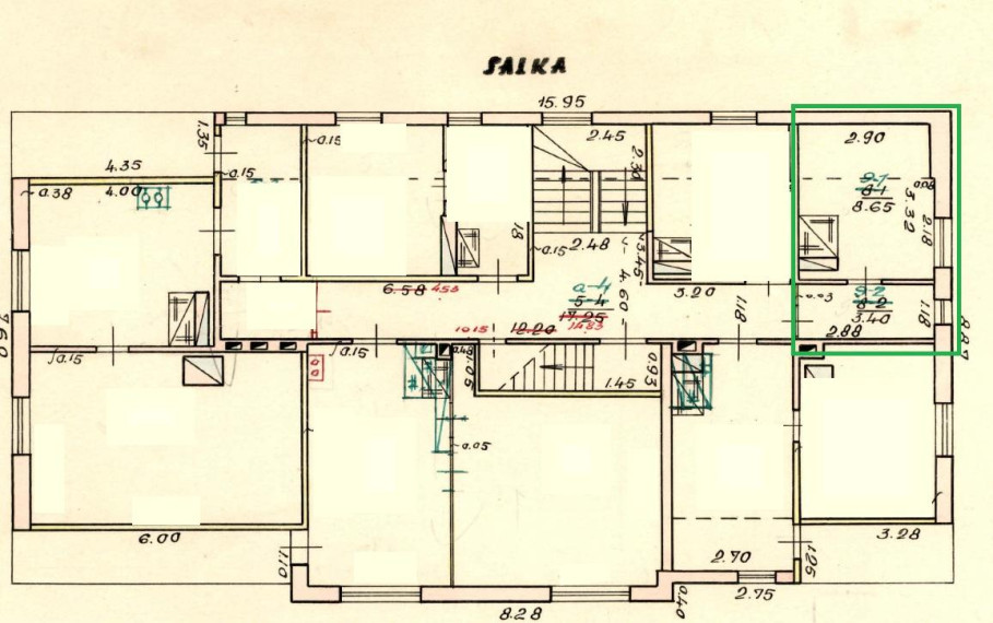 Parduodamas butas K. Donelaičio g., Panemunės m., Pagėgių sav., 12.05 m² ploto 1 kambarys 13