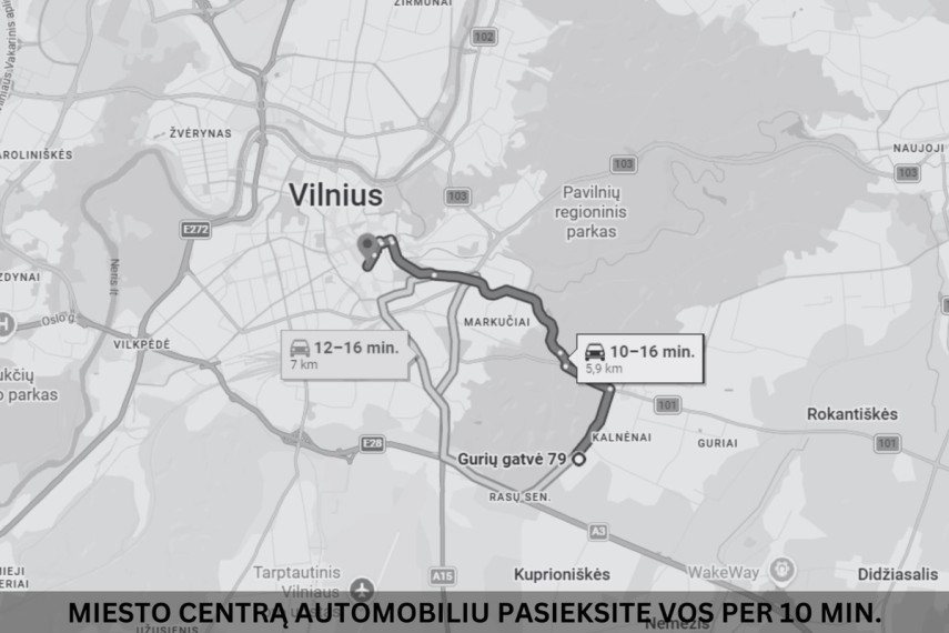 Parduodamas butas Gurių g., Vilniaus m., Vilniaus m. sav., 68.55 m2 ploto, 3 kambariai 38