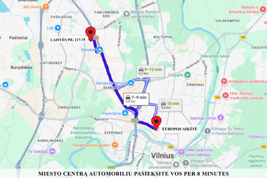 Parduodamos administracinės patalpos Vilniaus m. sav., Vilniaus m., Pašilaičiai, Laisvės pr. 117, 81.97 m2 ploto 23