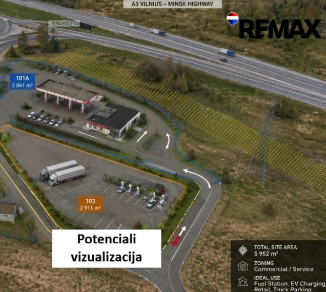 Parduodami du besiribojantys 59.52 a bendro ploto kitos paskirties sklypai Minsko pl., ties įvažiavimu į Skaidiškes 12