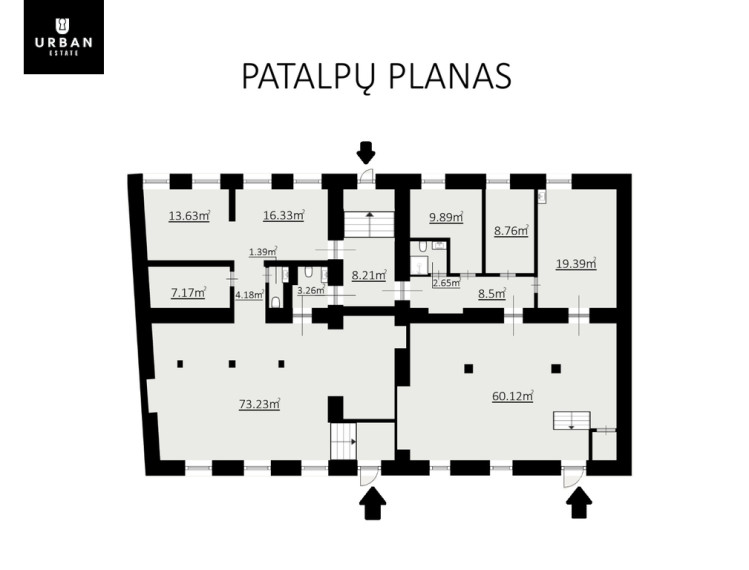 Parduodamos patalpos Pylimo g., Senamiestyje, Vilniuje, 235 kv.m ploto 17