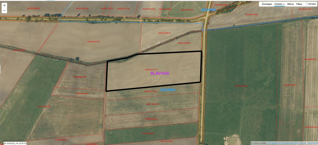 Parduodamas sklypas Slavikų k., Šakių r. sav., 300 a ploto 1