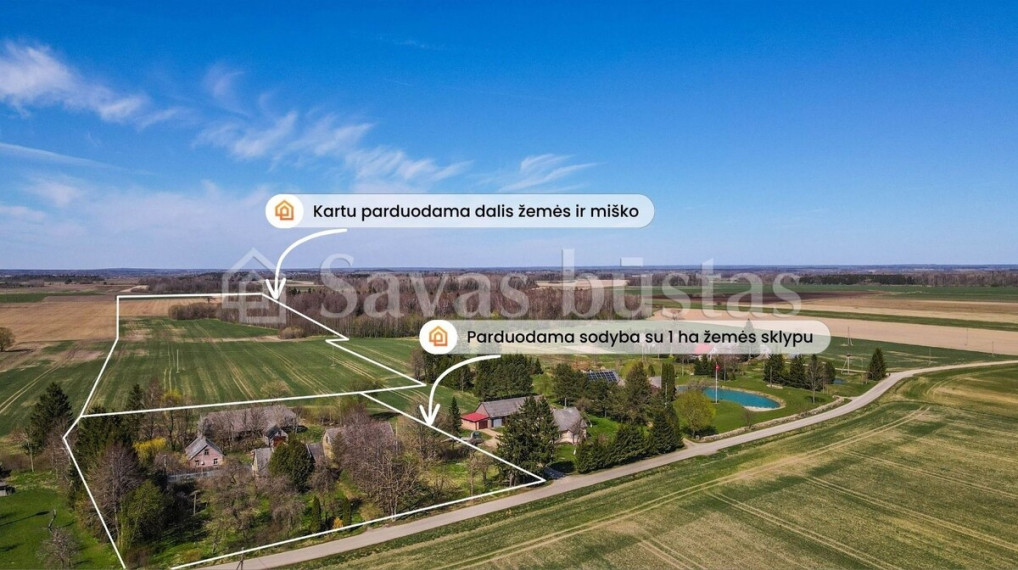 Parduodamas namas Skuodo r. sav., Tėvelių k., Draugų, 127.27 m2 ploto, 1 aukštai 1