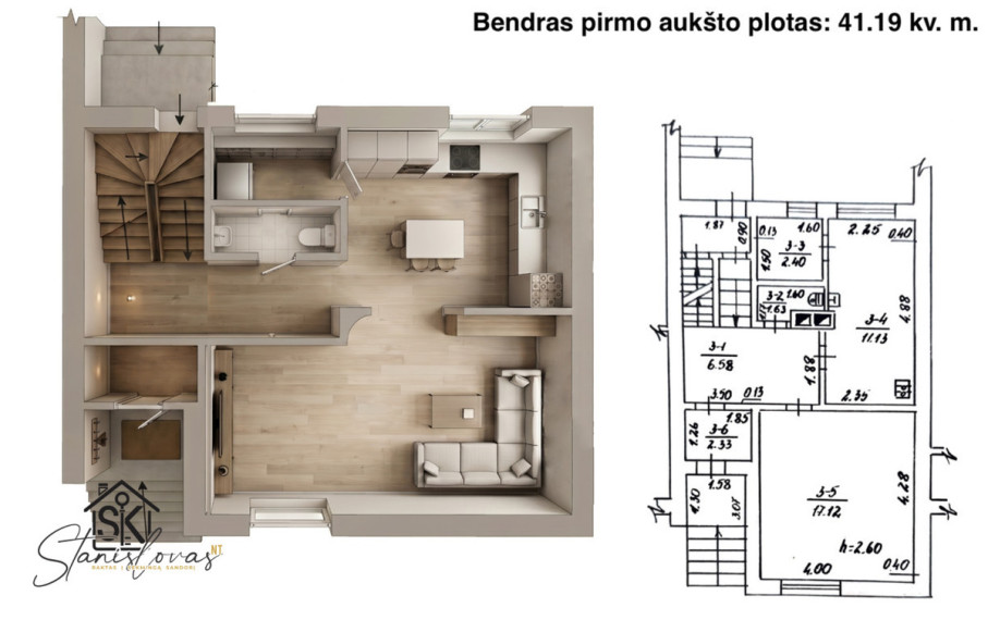 PARDUODAMAS 122.88 KV.M. KOTEDŽAS UPYNOS MSTL., NEPRIKLAUSOMYBĖS G. 40 11
