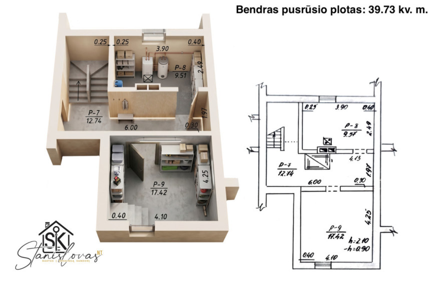 PARDUODAMAS 122.88 KV.M. KOTEDŽAS UPYNOS MSTL., NEPRIKLAUSOMYBĖS G. 40 23