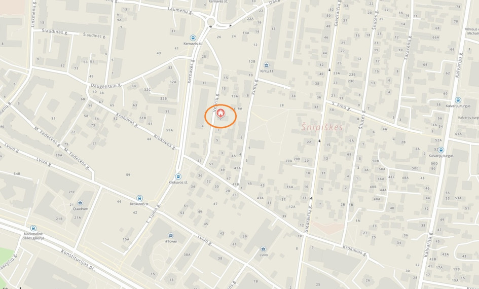 Nuomojamas butas Veprių g., Šnipiškės, Vilniaus m., Vilniaus m. sav., 18 m2 ploto, 1 kambariai 11