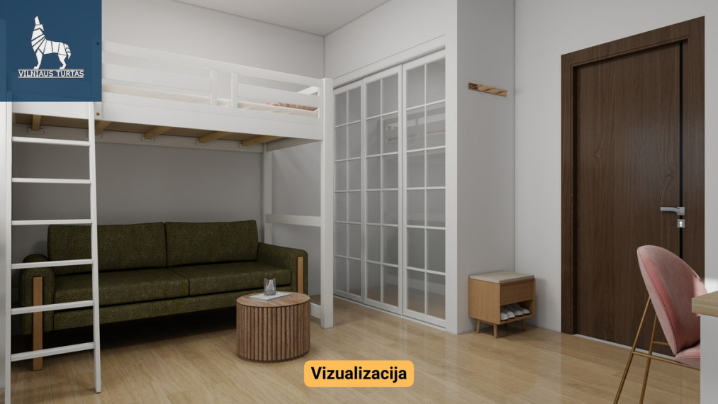 Parduodamas butas Gerosios Vilties g., Vilkpėdė, Vilniaus m., Vilniaus m. sav., 18.64 m2 ploto, 1 kambariai 12