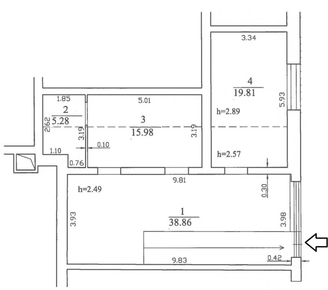 Parduodamos patalpos Rygos g., Justiniškės, Vilniaus m., Vilniaus m. sav., 79.93 m² ploto 6