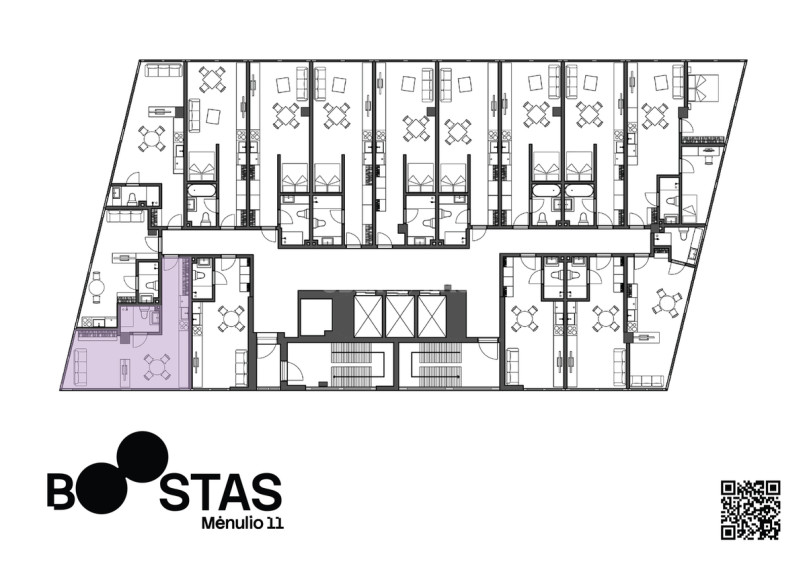 Parduodamas butas Mėnulio g., Viršuliškės, Vilniaus m., Vilniaus m. sav., 33.89 m2 ploto, 1 kambariai 13