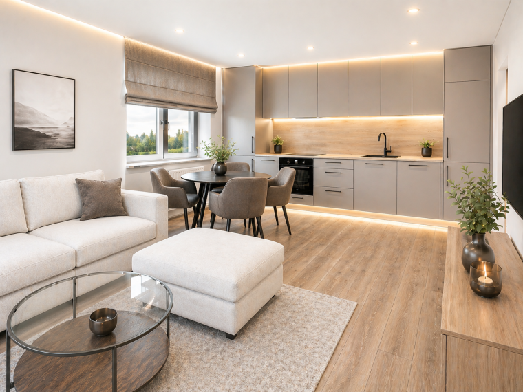 Parduodamas butas Rygos g., Justiniškės, Vilniaus m., Vilniaus m. sav., 54.83 m² ploto 2 kambariai 1